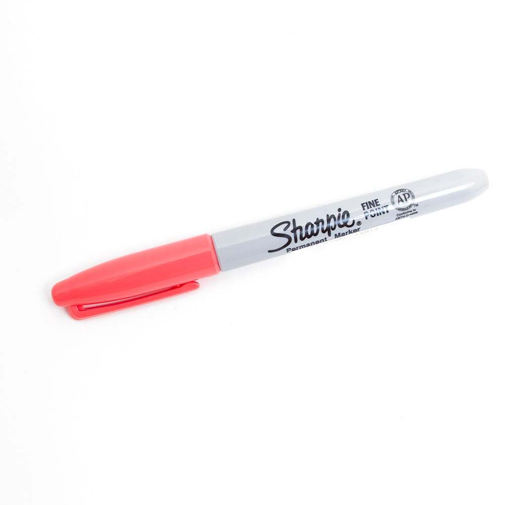 Sharpie, Fine, Marker, Solar Flare Red